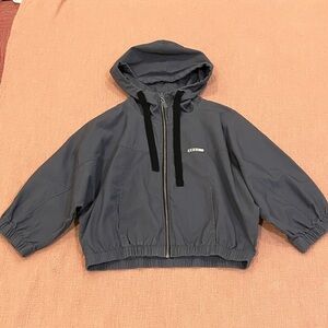 Roxy cropped canvas Jacket with Black small wm’s